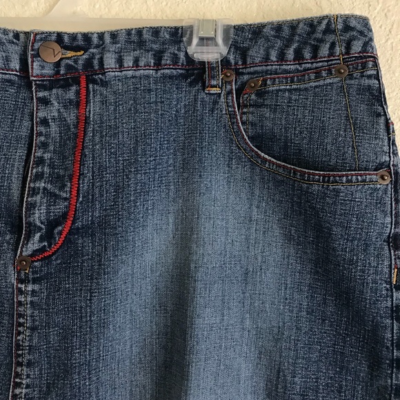 Lane Bryant Venezia Jean Skirt - Picture 3 of 4